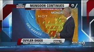 Cuyler Diggs KGUN 9 Weather Forecast Sunday, July 13, 2014