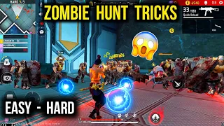 Zombie Mode Tricks - Free Fire Zombie Mode | Zombie Hunt Best Character Combination