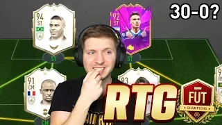 I HAD TO BEAT A PRO WITH R9 FOR MY SECOND 30-0 ON THE RTG - FIFA 20 FUT CHAMPIONS