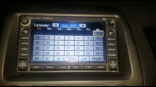 HONDA NAVIGATION RADIO CLOCK FIXED BUT NOT MONTH & YEAR!