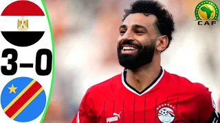 Egypt vs Congo DR 3-0 - All Goals and Highlights - 2024 🔥 SALAH is BACK