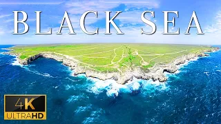 FLYING OVER BLACK SEA (4K UHD) - Peaceful Music With Spectacular Natural Landscapes Film For TV