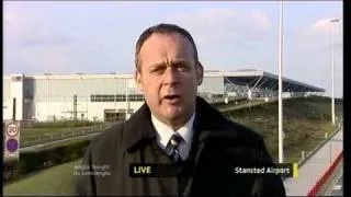 Anglia News Campaign 2010 The General Election Stansted Airport Runway & Nick Clegg Family's