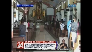 24 Oras: Masses held before Palace can rescind religious gatherings order