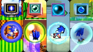 Evolution of Sonic Power-Up Shield (1991-2022)