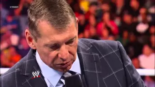 Mr. McMahon declares Punk will face Ryback in a TLC Match: Raw - Dec. 31, 2012