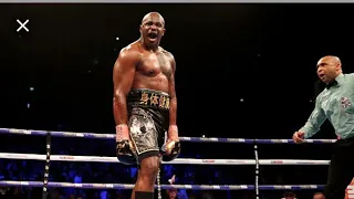 Dillian Whyte off that water