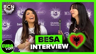 🇦🇱 BESA - 'TiTAN' (INTERVIEW) @ Barcelona Eurovision Party 2024 // Albania Eurovision 2024