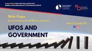 Lecture by Nick Pope UFOs and Government