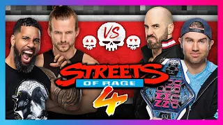 Jey Uso vs. Adam Cole vs. Cesaro vs. Tyler Breeze – Streets of Rage 4