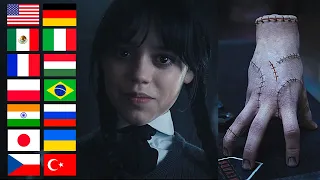 Wednesday Addams "Hello Thing!" in Different Languages | Netflix