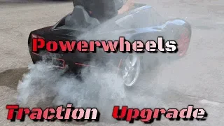 Power wheels plastic tire upgrade-How To add TRACTION