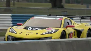 New 2024 IMSA Corvette Z06 GT3.R Testing at Sebring