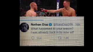 Nate Diaz sends message to Conor Mcgregor