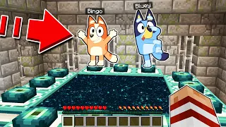 BLUEY Y BINGO SE PASAN MINECRAFT POR MI