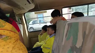 Surya Going to School by School Bus