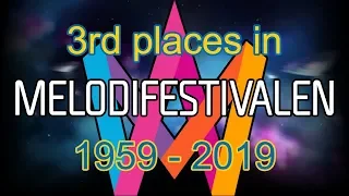 3rd Places in Melodifestivalen 1959 – 2019