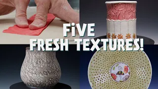 5 Fresh Texture Ideas for Pottery!