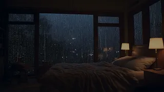 Rainy Night with Cozy Bed | Enjoy Coziness of Room & Mellow Sounds of Rain Forest - Reduce Stress