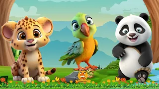 Lovely Animal Sounds: Cheetah, Tapir, Pig, Panda | Animal Moments