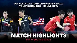 Petrissa S./Xiaona S. vs Sun Y./Wang M. | 2021 World Table Tennis Championships Finals | WD | R16