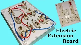 How To Make An Electric Extension Board with Fuse And Indicator