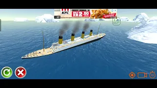 The Titanic Sinking At The North Atlantic Ocean At Before To Arrive New York death 1500 survive 705