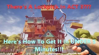 How To Find The Lockpick In Hello Neighbor ACT 3!!! Xbox One Version