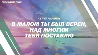 Сергей Маринин - «В малом ты был верен, над многим тебя поставлю»НОВОЕ