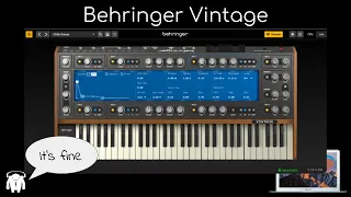 Behringer Vintage plugin - let's take a listen...