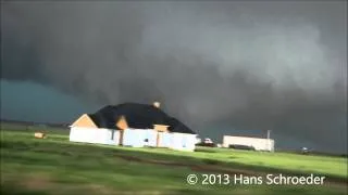Developing tornado west of El Reno, OK 5-31-2013