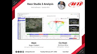 3-8 Race Studio 3 Update and Production Release - Live Webinar with Emiliano Bina - 2/22/2022