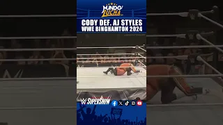 Cody Rhodes derrota a AJ Styles en el WWE SuperShow Binghamton 2024 | #wwesupershow