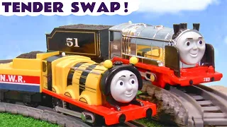 Tender Swap Toy Train Story with Thomas Trains