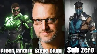 Mk11 and injustice 2 voice actors comparison