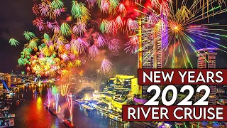 BANGKOK New Years 2022 Countdown | RIVER CRUISE + ICONSIAM + FIREWORKS, Thailand