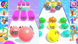 ✅ Satisfying Mobile Games - Ball Run 2048 Infinity vs Marble Run 3D - New Update