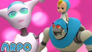 Arpo Falls in LOVE!!! | Arpo the Robot | Funny Cartoons for Kids | @ARPOTheRobot