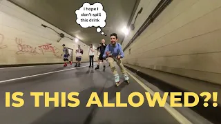 Skating through a Tunnel in New York City - Wednesday Night Skate