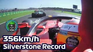 Sainz uses overtake button to hit 356km/h - Silverstone Speed Record