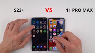 SAMSUNG S22+ vs iPhone 11 Pro Max | SPEED TEST