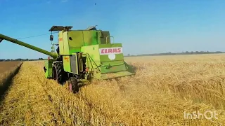 Збираєм Ячмінь.Комбайн Claas Compact 30