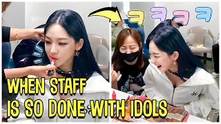 When Manager And Staff Is So Done With Kpop Idols