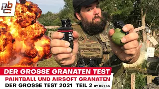 Der GROSSE Granaten Test 2 Paintball AirSoft und Pulver Taginn Granate German