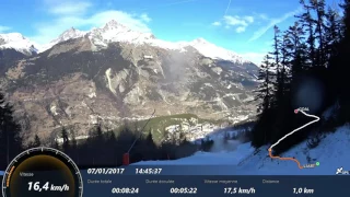 2017 7 janvier La Norma La Forêt canons a neige SONY HDR AZ1