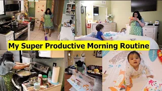 My SMART Morning ROUTINE In AMERICA | Managing Everything Alone | Simple Living Wise Thinking