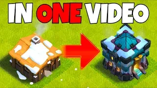 GEM TO MAX! Town Hall 1 to 13! Clash of Clans Gem rush!