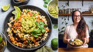 The Best Copycat Chipotle Sofritas Burrito Bowls | Vegan Fast Food at Home