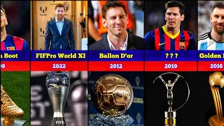 All Awards and Trophy won by Lionel Messi