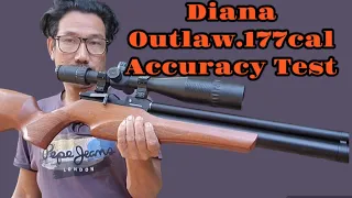 DIANA OUTLAW .177CAL ACCURACY TEST//DIANA OUTLAW ACCURACY TEST AT 30 MTRS